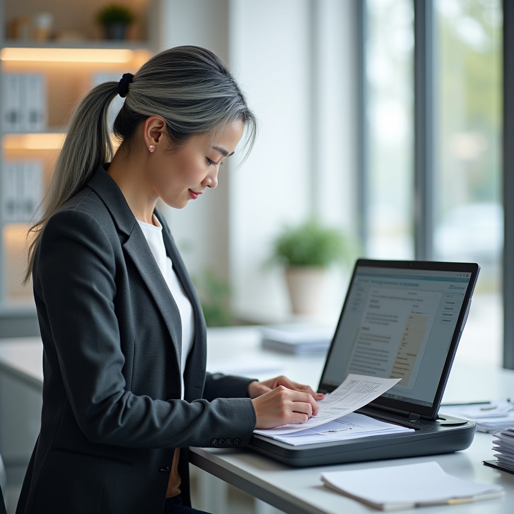 Digitalizare documente contabile cu scanner profesional